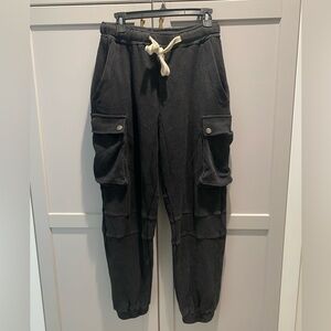 Women’s POL Black Cargo Thermal Joggers